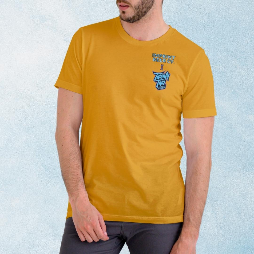 TwentyTwo x Imprint Beer Co Collab S/S T-Shirt Yellow
